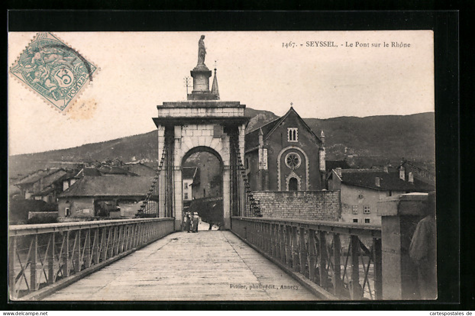 CPA Seyssel, Le Pont Sur Le Rhone  - Seyssel