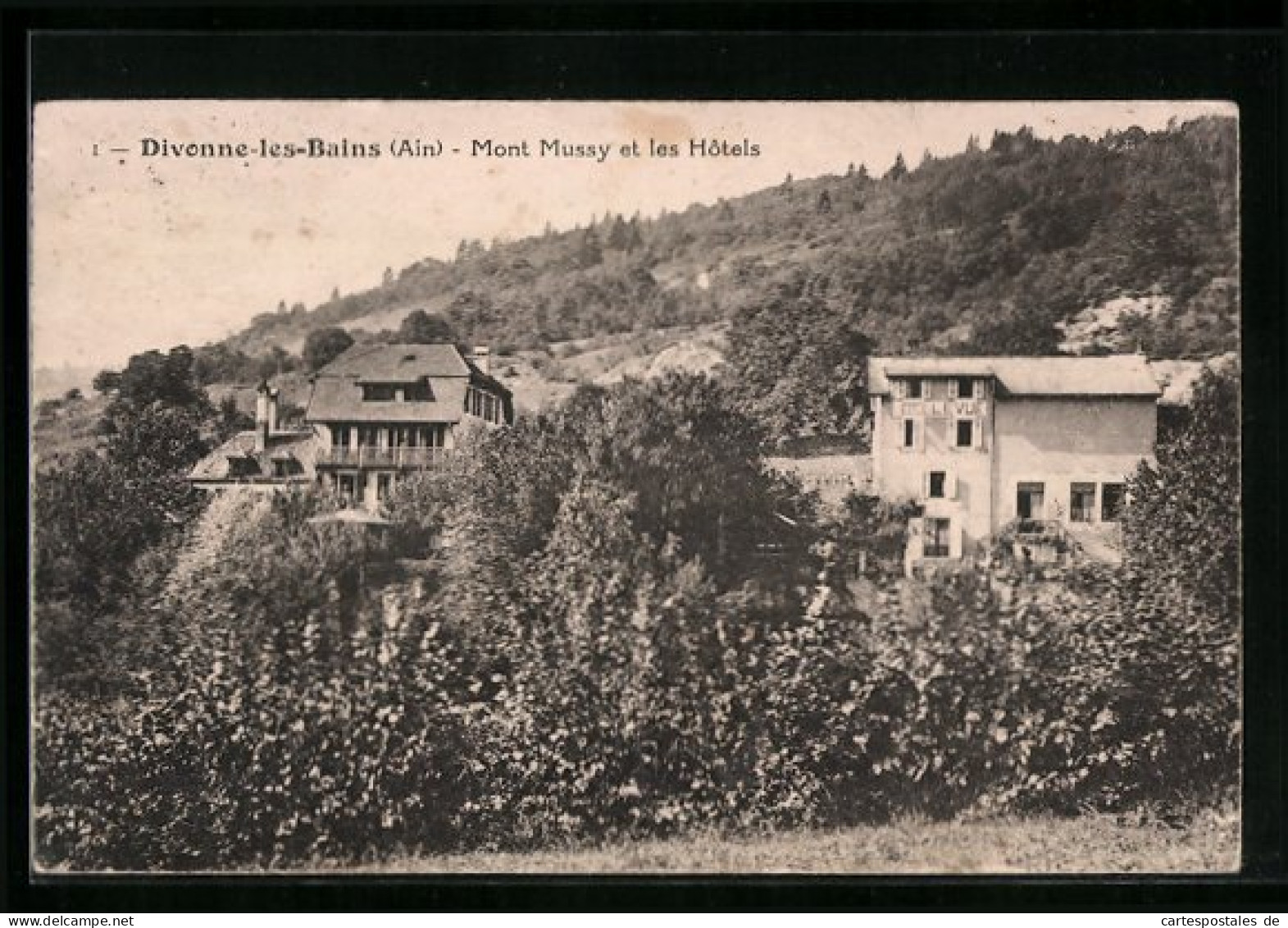 CPA Divonne-les-Bains, Mont Mussy Et Les Hotels  - Divonne Les Bains