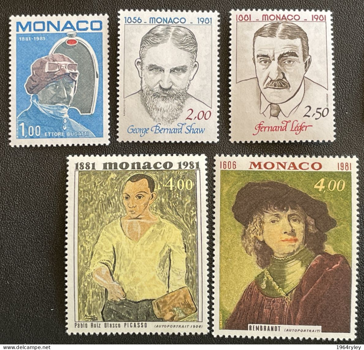 MONACO - MNH** - 1981 - # 1290/1294 - Neufs