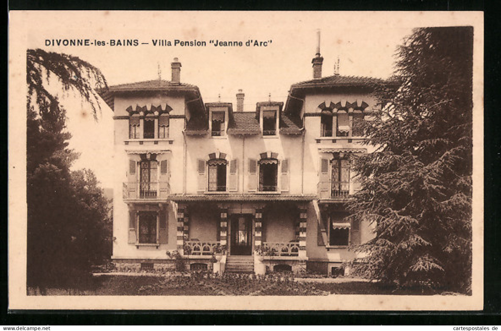 CPA Divonne-les-Bains, Villa Pension Jeanne D`Arc  - Divonne Les Bains