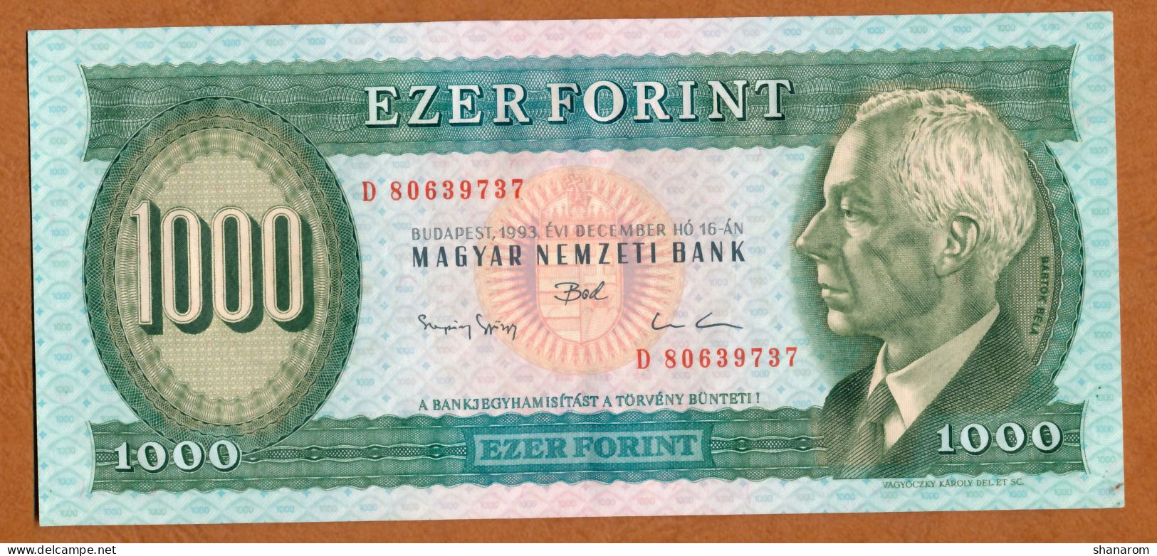 1993 // HONGRIE // MAGYAR NEMZETI BANK // EZER FORINT // SUP - XF - Hungary