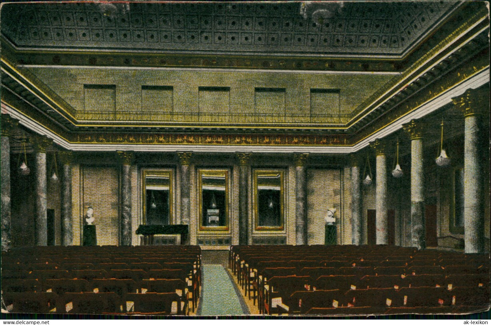 Ansichtskarte Wiesbaden Neues Kurhaus, Kleiner Concertsaal 1910 - Wiesbaden