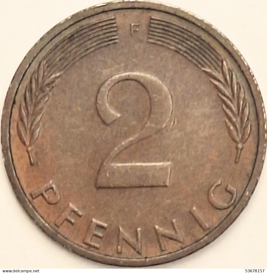 Germany Federal Republic - 2 Pfennig 1975 F, KM# 106a (#4526) - 2 Pfennig