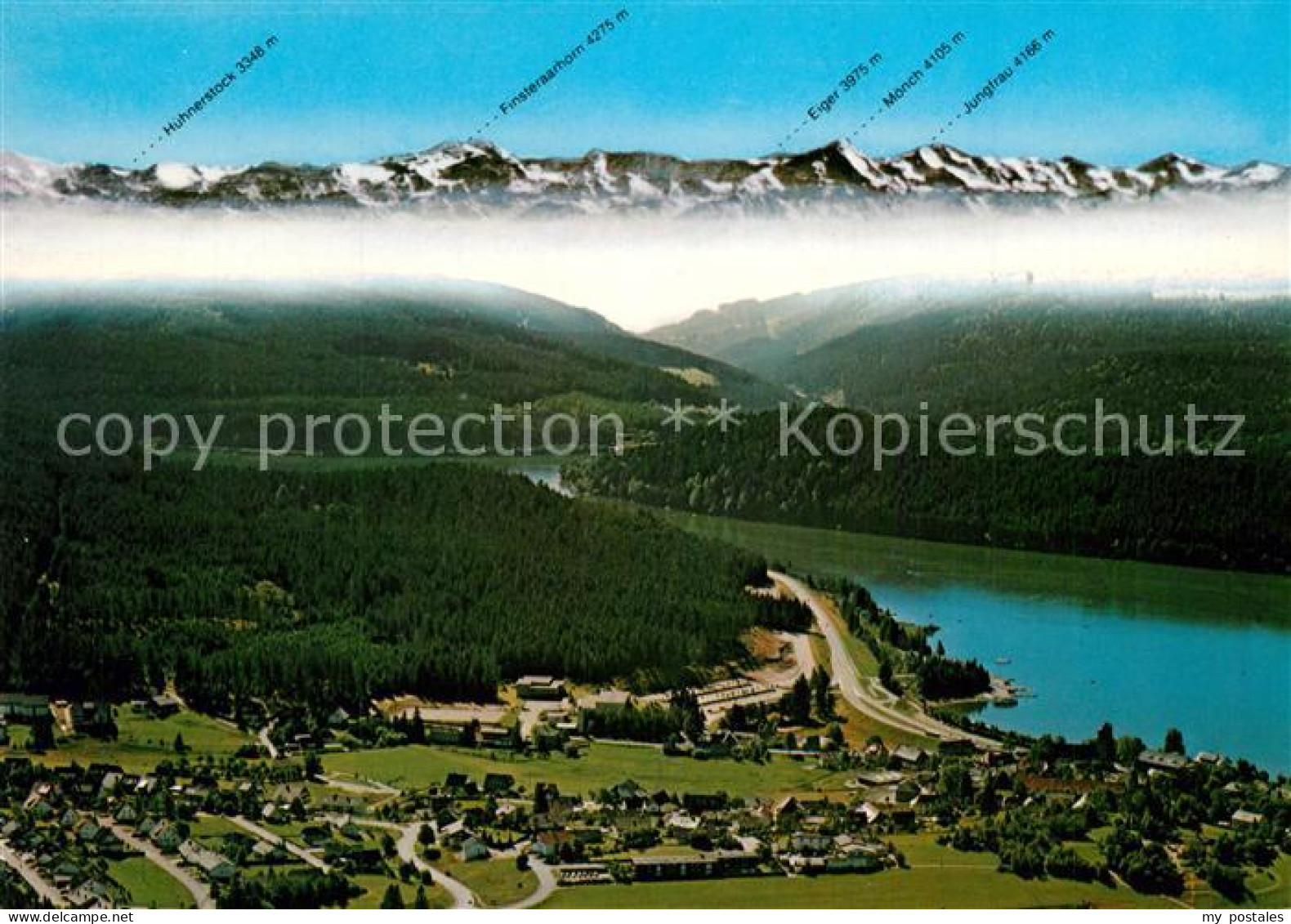 73319914 Schluchsee Schwarzwald Alpenkette Fliegeraufnahme Schluchsee - Schluchsee