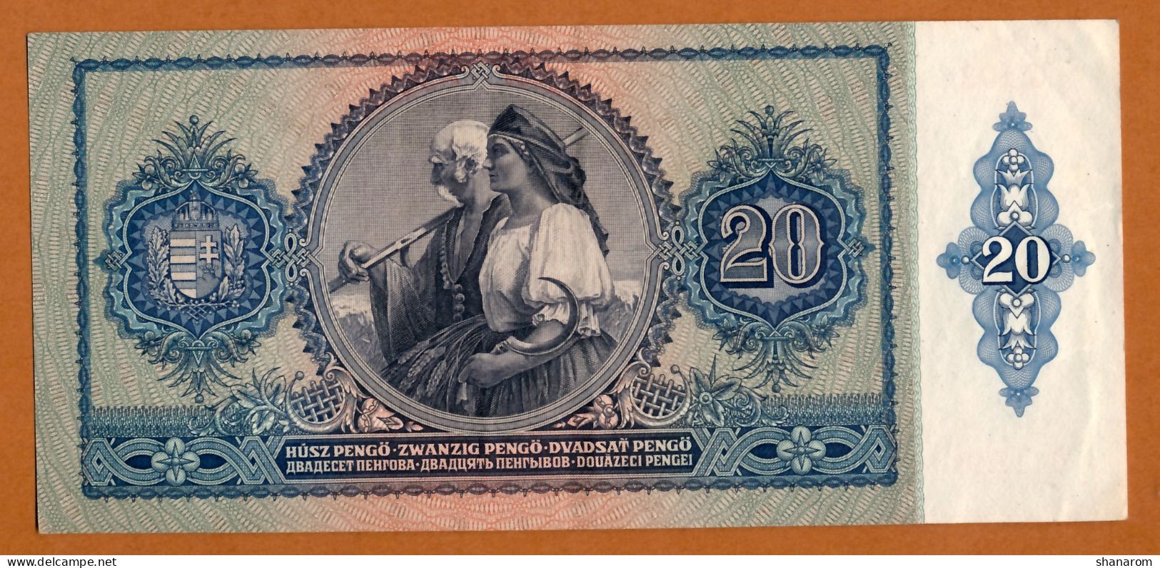 1941 // HONGRIE // MAGYAR NEMZETI BANK // HUSZ PENGÖ // VF - TTB - Ungheria