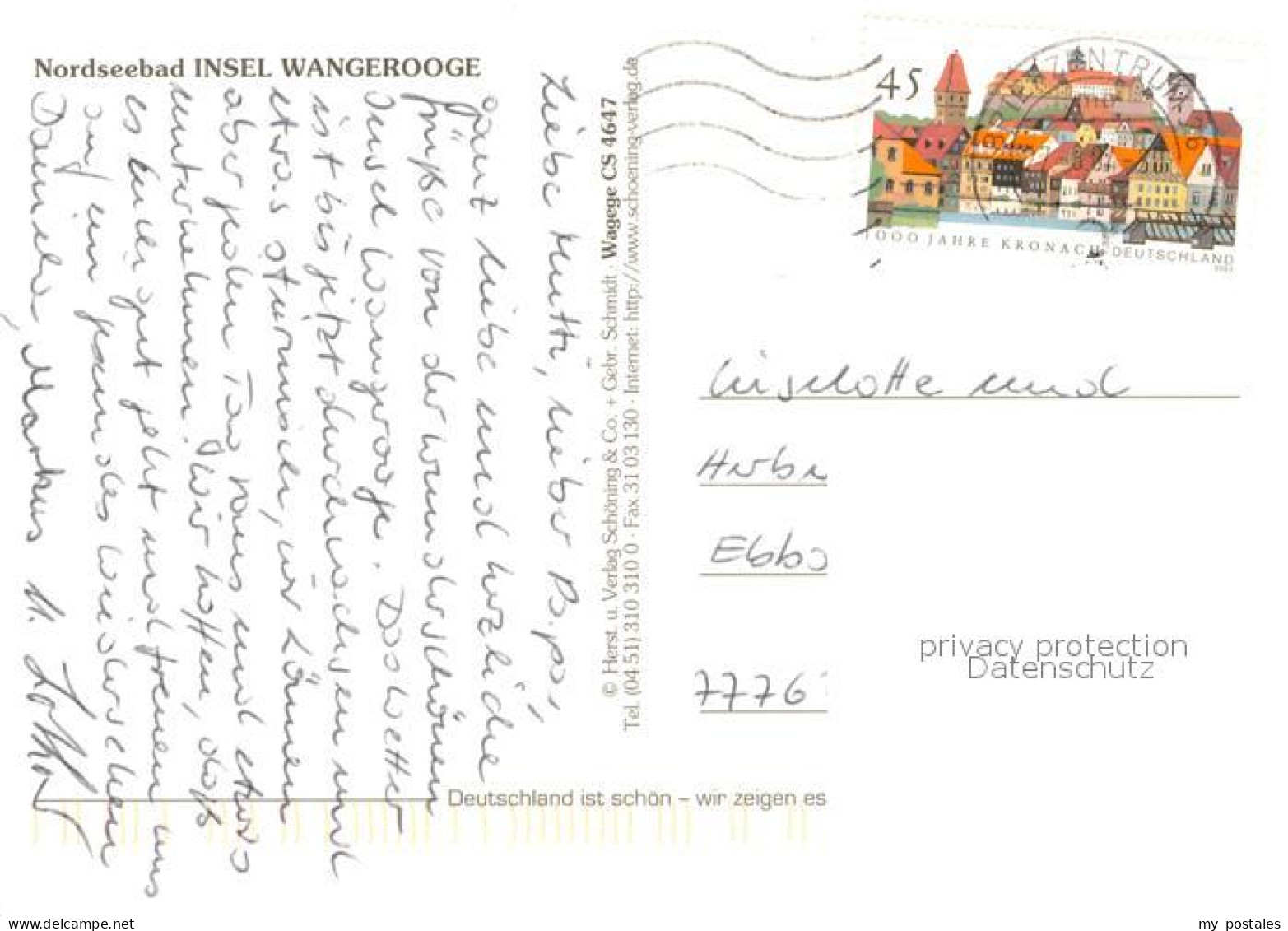 73319884 Wangerooge Nordseebad Nordseeinsel Fliegeraufnahme Wangerooge Nordseeba - Wangerooge