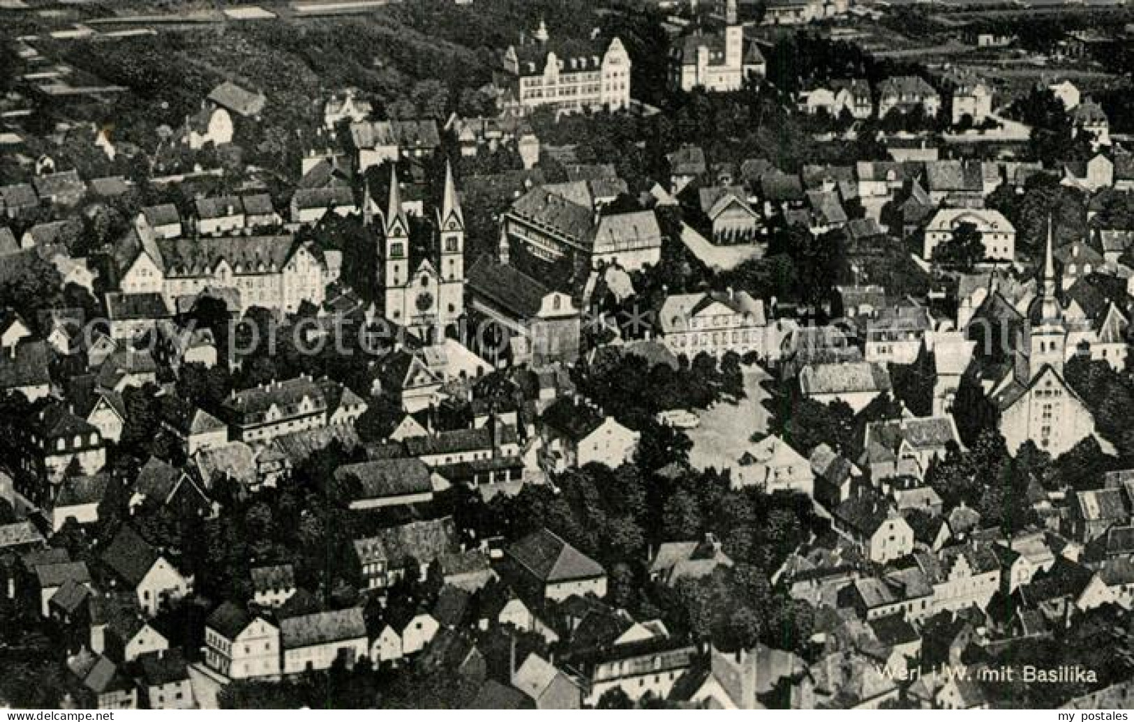 73319567 Werl Westfalen Stadtbild Mit Basilika Fliegeraufnahme Werl Westfalen - Werl