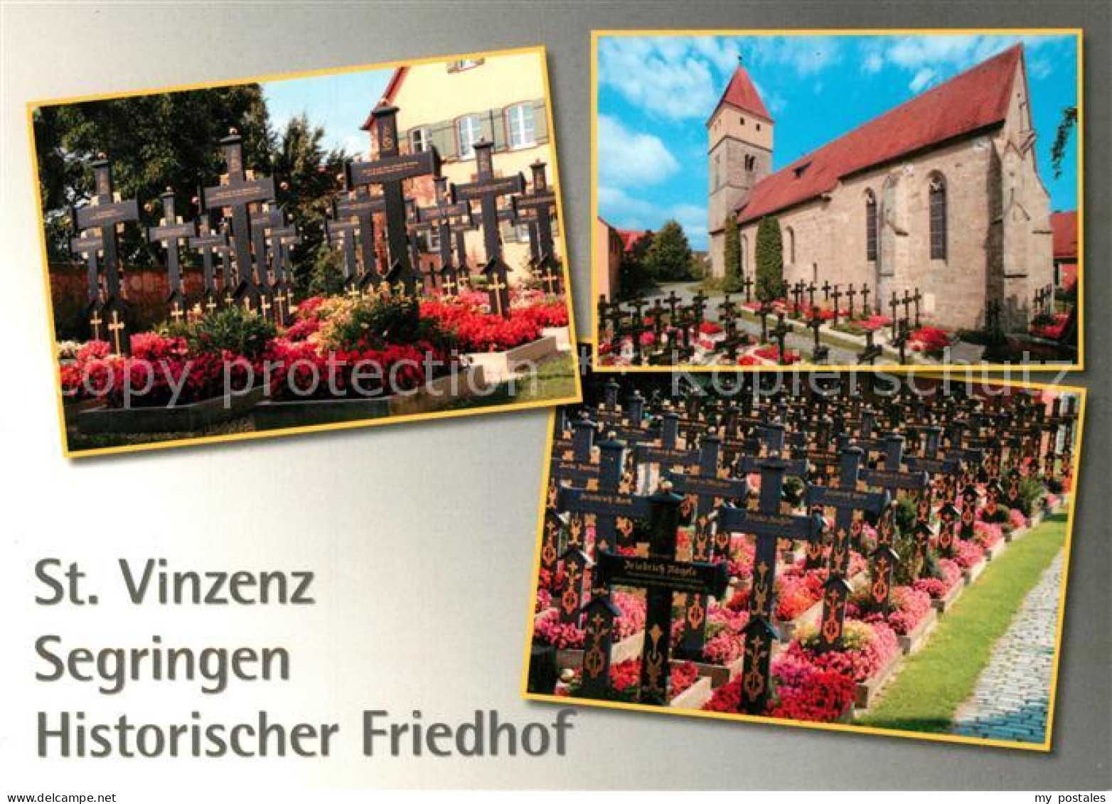 73319541 Segringen St Vinzenz Kirche Historischer Friedhof Segringen - Dinkelsbühl