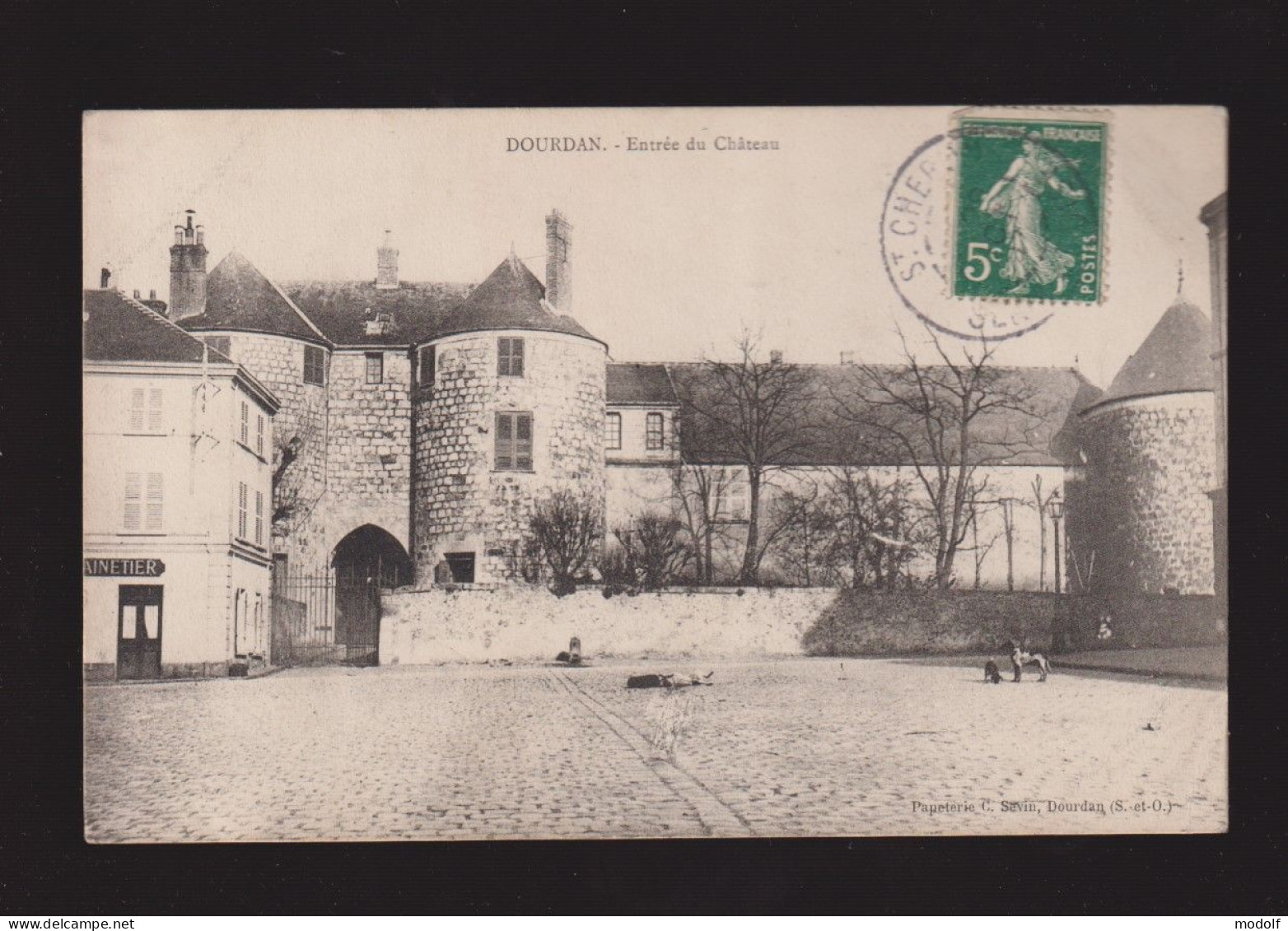 CPA - 91 - Dourdan - Entrée Du Château - Circulée - Dourdan