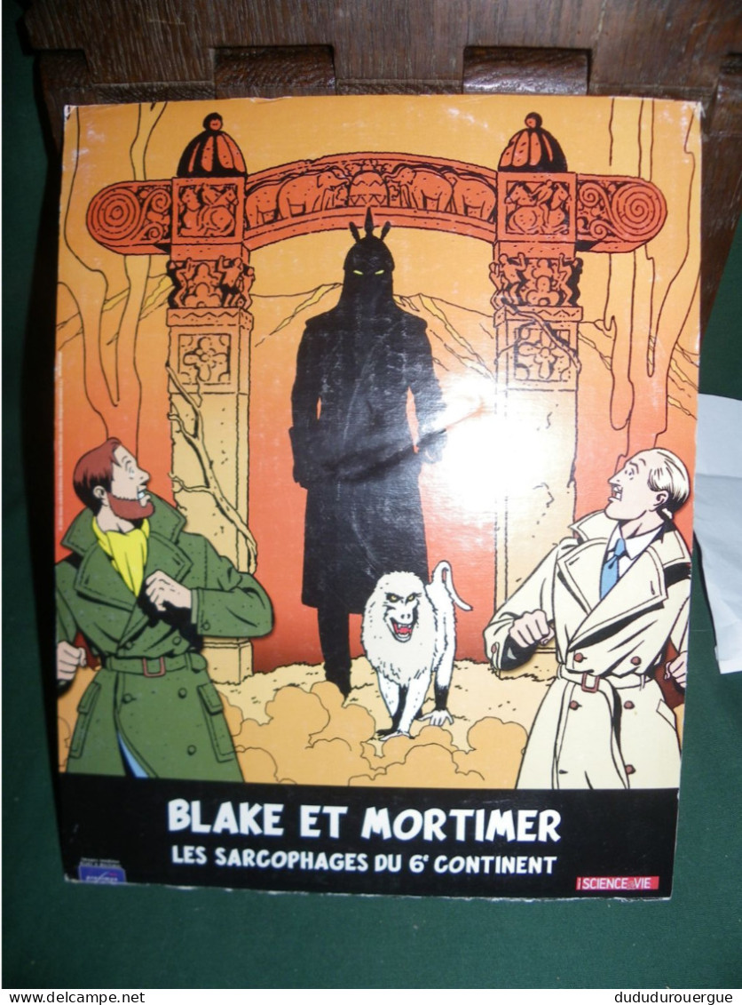 BLAKE ET MORTIMER : LES SARCOPHAGES DU 6 ° CONTINENT : CARTONNAGE PUBLICITAIRE - Andere & Zonder Classificatie