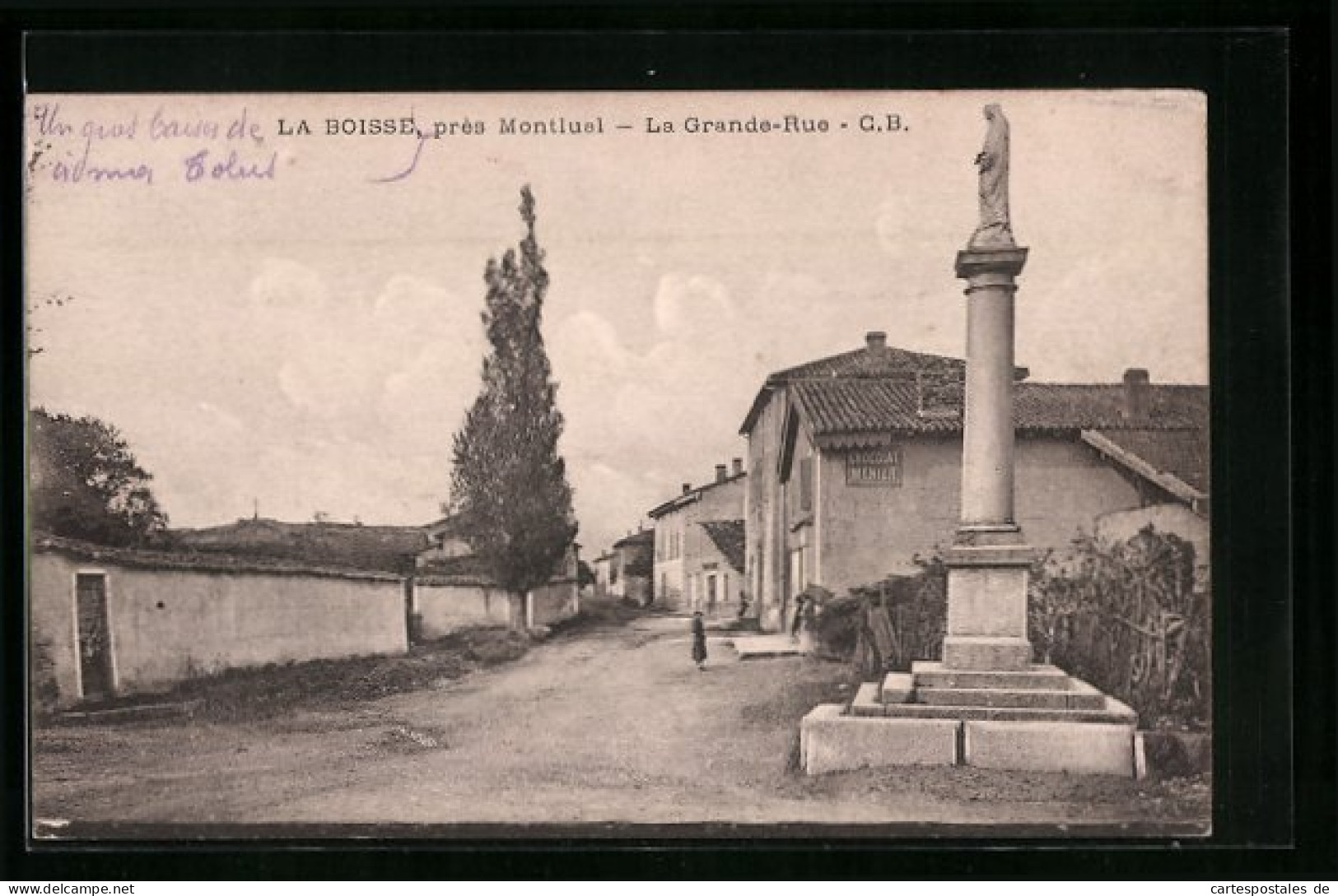 CPA La Boisse, Pres Montluel, La Grande Rue  - Montluel