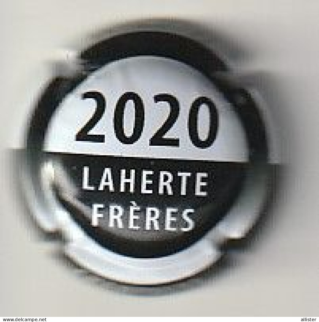 Capsule Champagne LAHERTE Frères { NR : Millésime 2020 , Noir Et Blanc } {S19-24} - Sonstige & Ohne Zuordnung