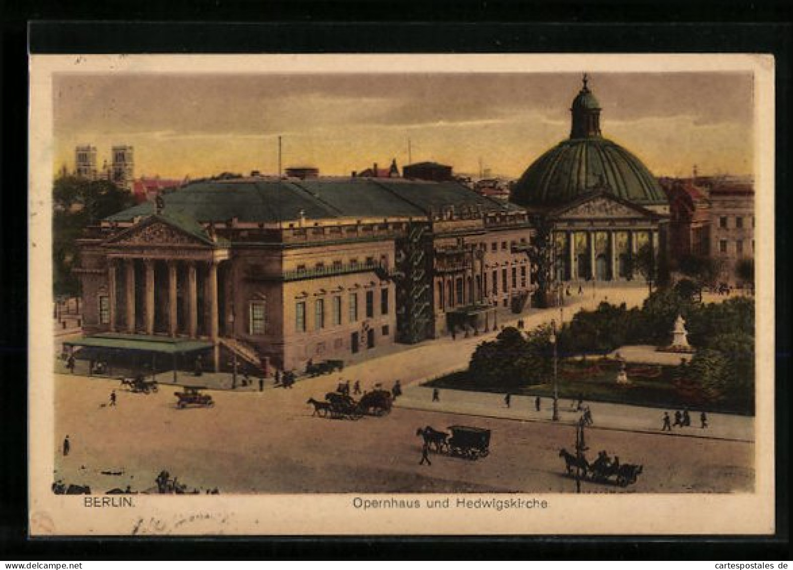 AK Berlin, Opernhaus Und Hedwigskirche  - Mitte