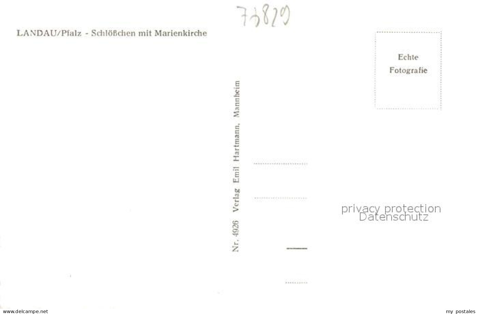 73318123 Landau Pfalz Schloesschen Marienkirche Landau Pfalz - Landau