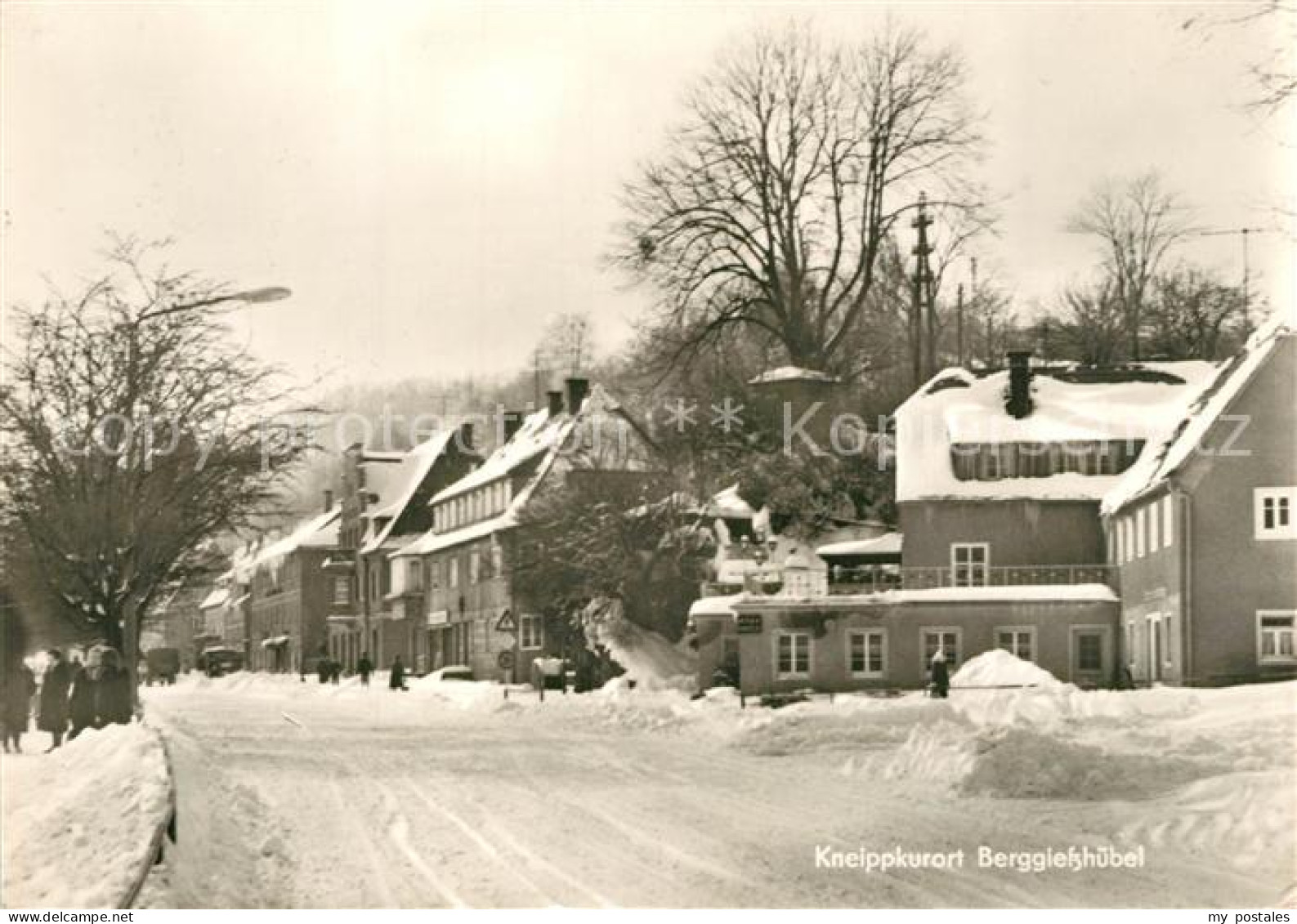 73317833 Berggiesshuebel Hauptstrasse Kneippkurort Im Winter Berggiesshuebel - Bad Gottleuba-Berggiesshübel