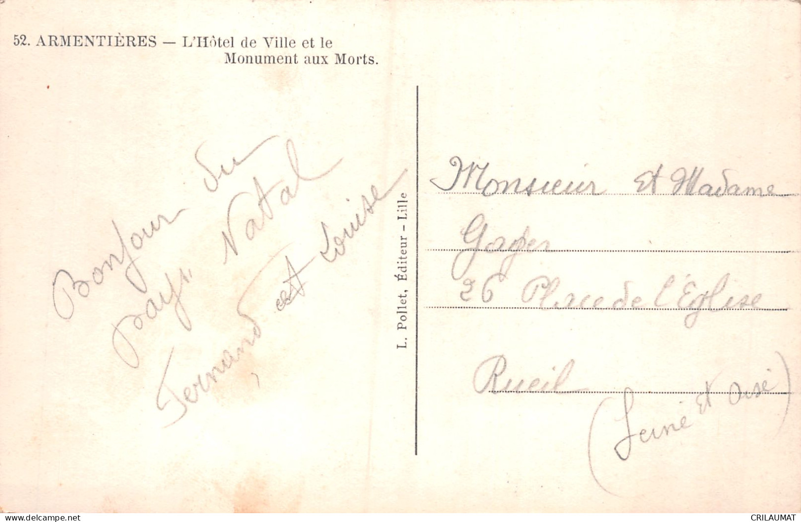 59-ARMENTIERES-N°LP5121-A/0341 - Armentieres
