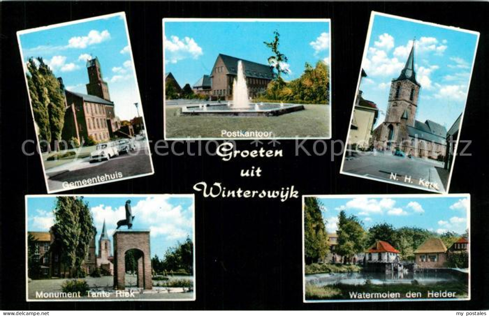 73317725 Winterswijk Gemeentehuis Monument Tante Riek Postkantoor Kerk Watermole - Otros & Sin Clasificación