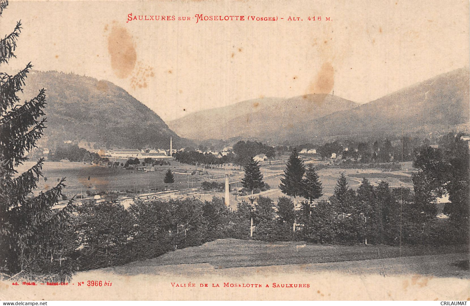 88-SAULXURES SUR MOSELOTTE-N°LP5121-E/0091 - Saulxures Sur Moselotte