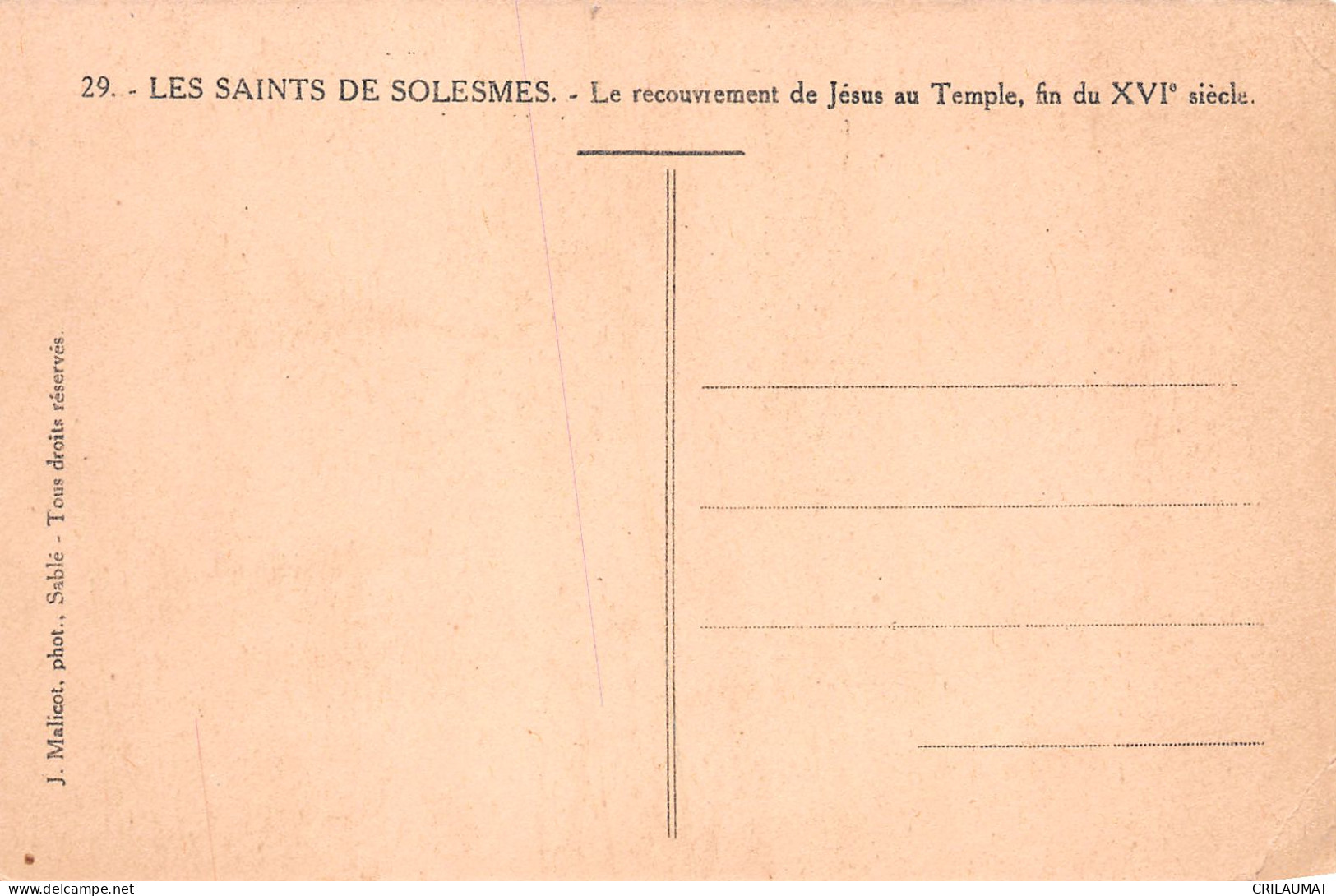 72-SOLESMES-N°LP5121-C/0293 - Solesmes