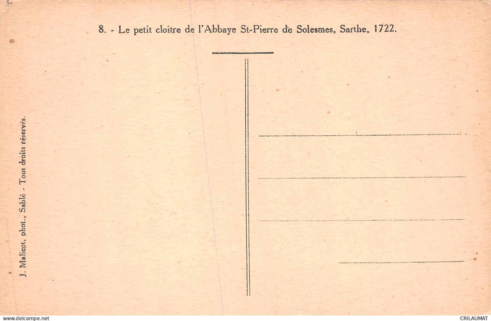 72-SOLESMES-N°LP5121-C/0291 - Solesmes