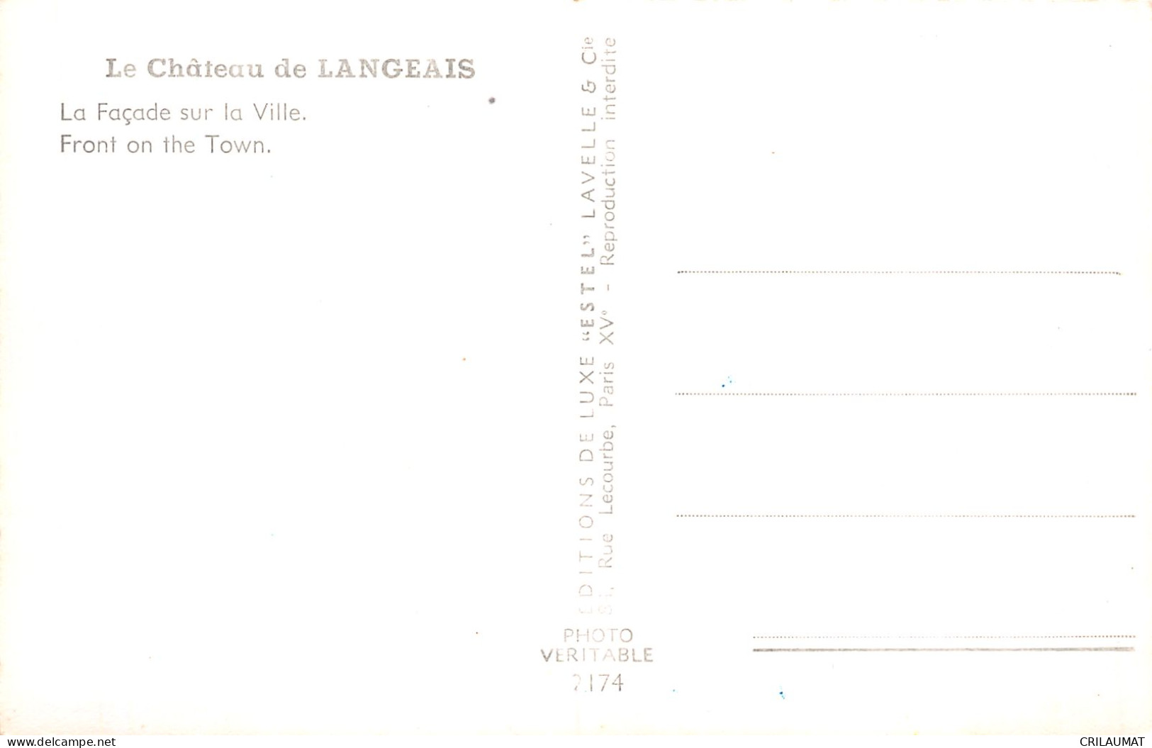 37-LANGEAIS LE CHATEAU-N°LP5121-C/0273 - Langeais