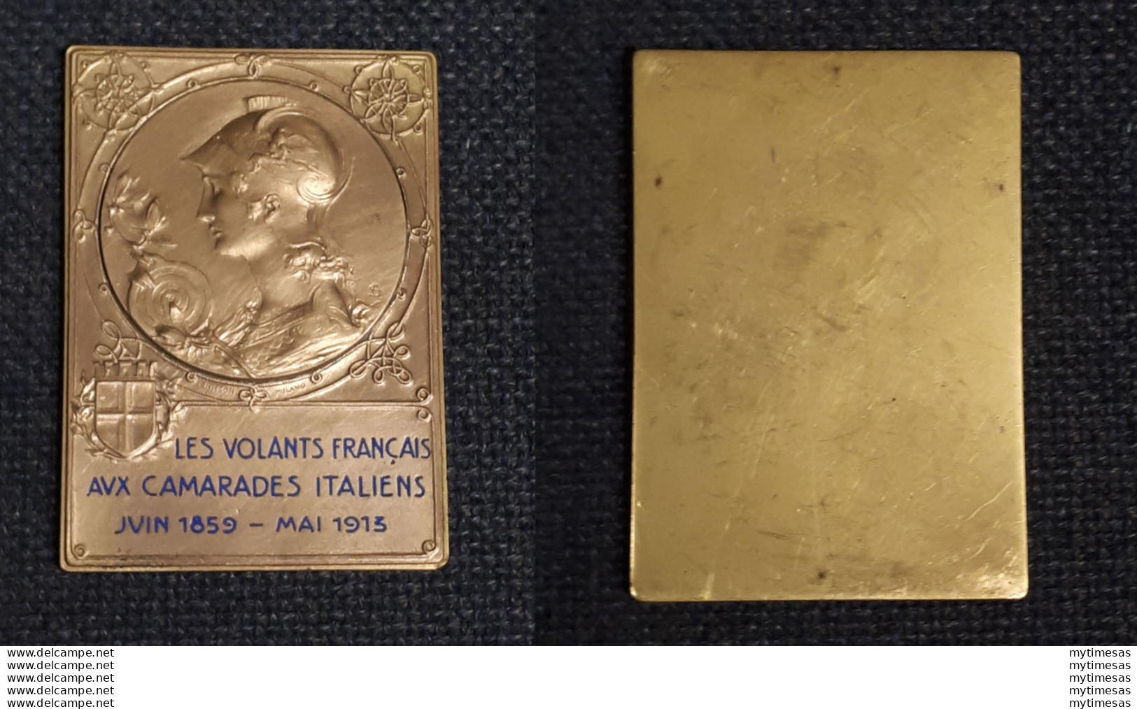 1859-1913 Francia Placca Johnson Medaglia Commemorativa BC - Other & Unclassified