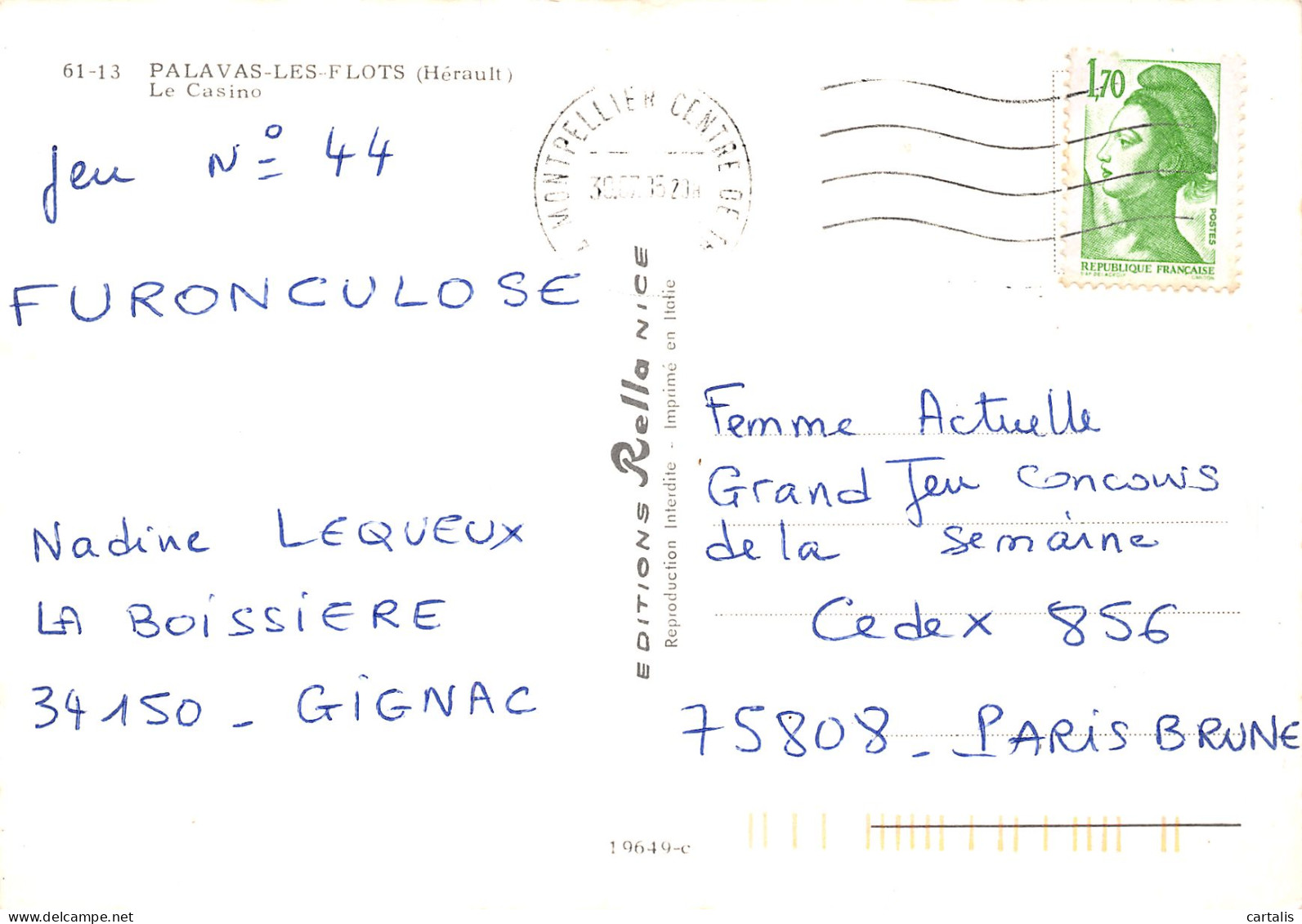 34-PALAVAS LES FLOTS-N°C4113-C/0193 - Palavas Les Flots