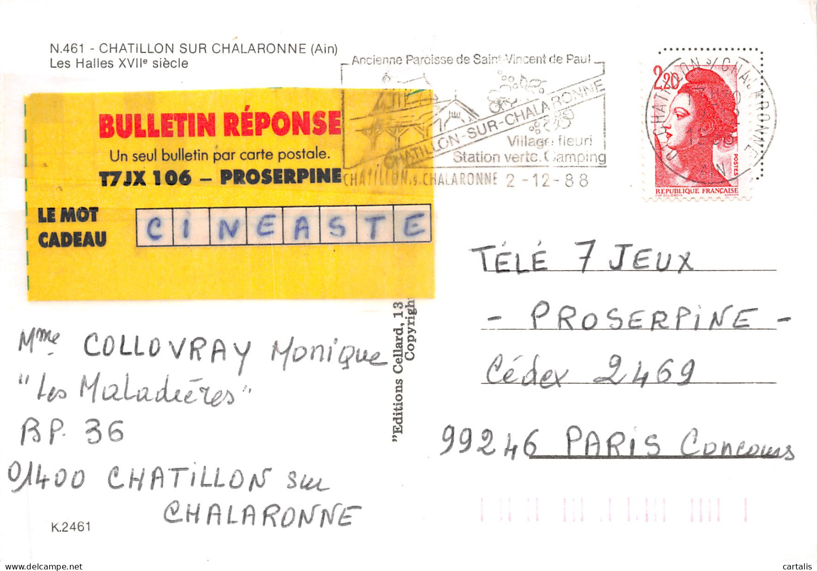01-CHATILLON SUR CHALARONNE-N°C4113-A/0387 - Châtillon-sur-Chalaronne