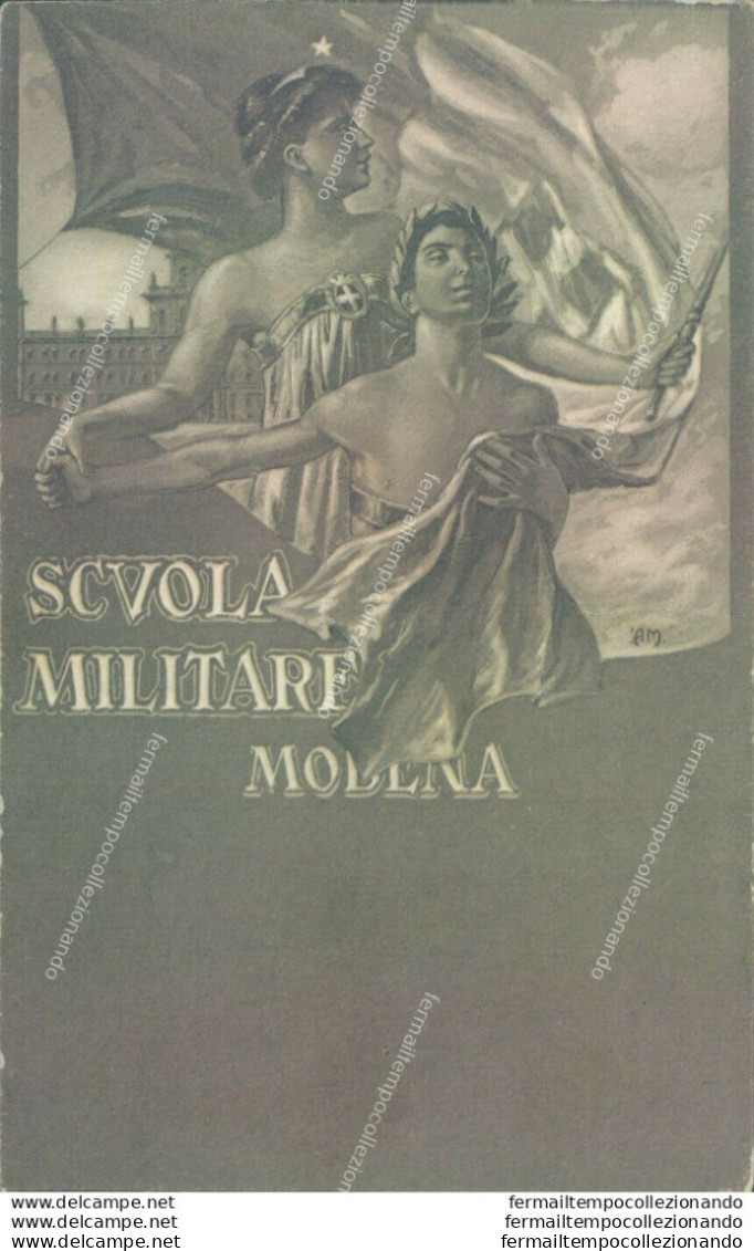 Af281 Cartolina Ricordo Scuola Militare Di Modena - Regimenten