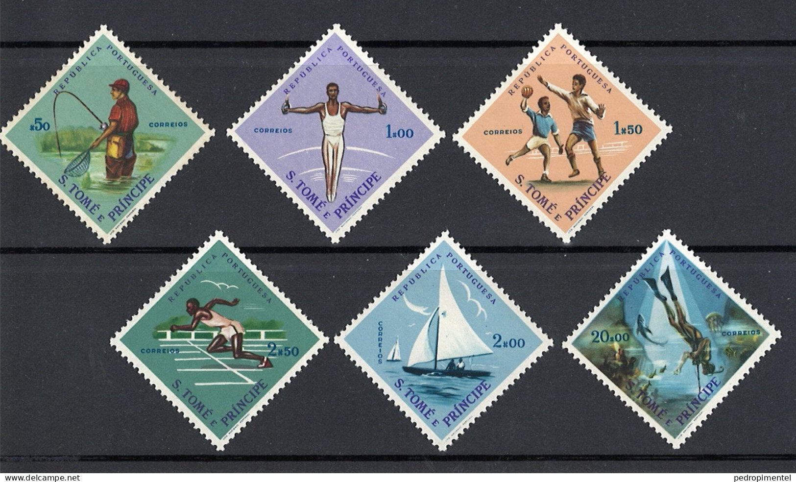 Portugal São Tomé Principe 1962 "Sports" Condition MH OG Mundifil #370-375 - St. Thomas & Prince