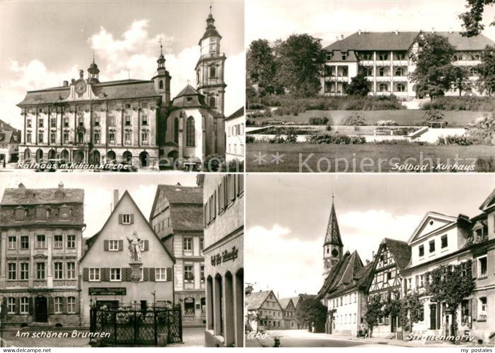 73316788 Bad Windsheim Rathaus Kilianskirche Kurhaus Schoener Brunnen  Bad Winds - Bad Windsheim