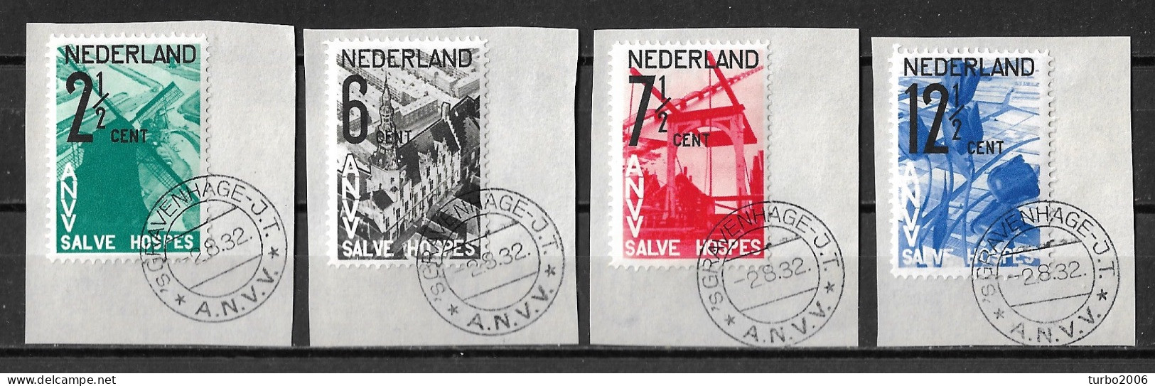 1932 A.N.V.V.  Complete Serie NVPH 244 / 247 Met Speciaal ANVV Stempel - Used Stamps