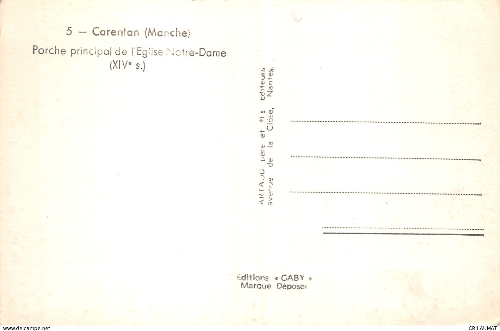 50-CARENTAN-N°LP5123-C/0057 - Carentan