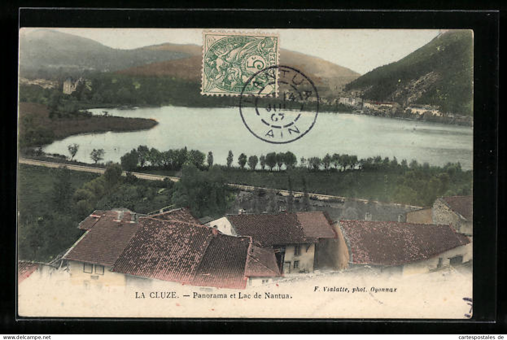 CPA La Cluse, Vue Générale Et Lac De Nantua  - Nantua