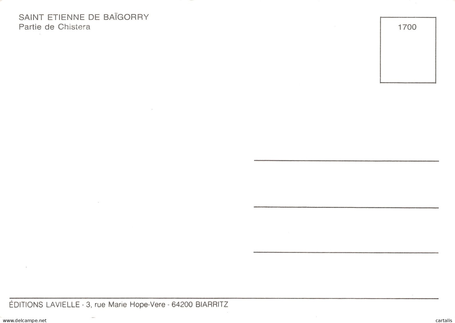 64-SAINT ETIENNE DE BAIGORRY-N°C4114-B/0285 - Saint Etienne De Baigorry