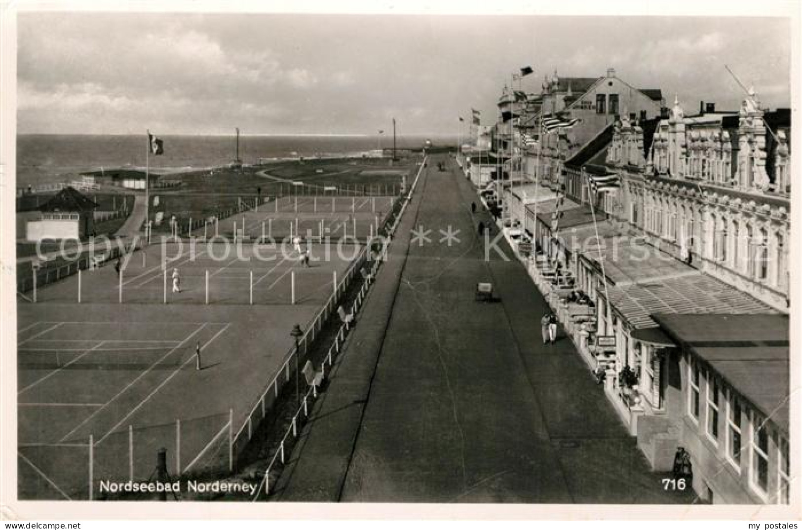 73316645 Norderney Nordseebad Tennisplaetze Promenade Norderney Nordseebad - Norderney