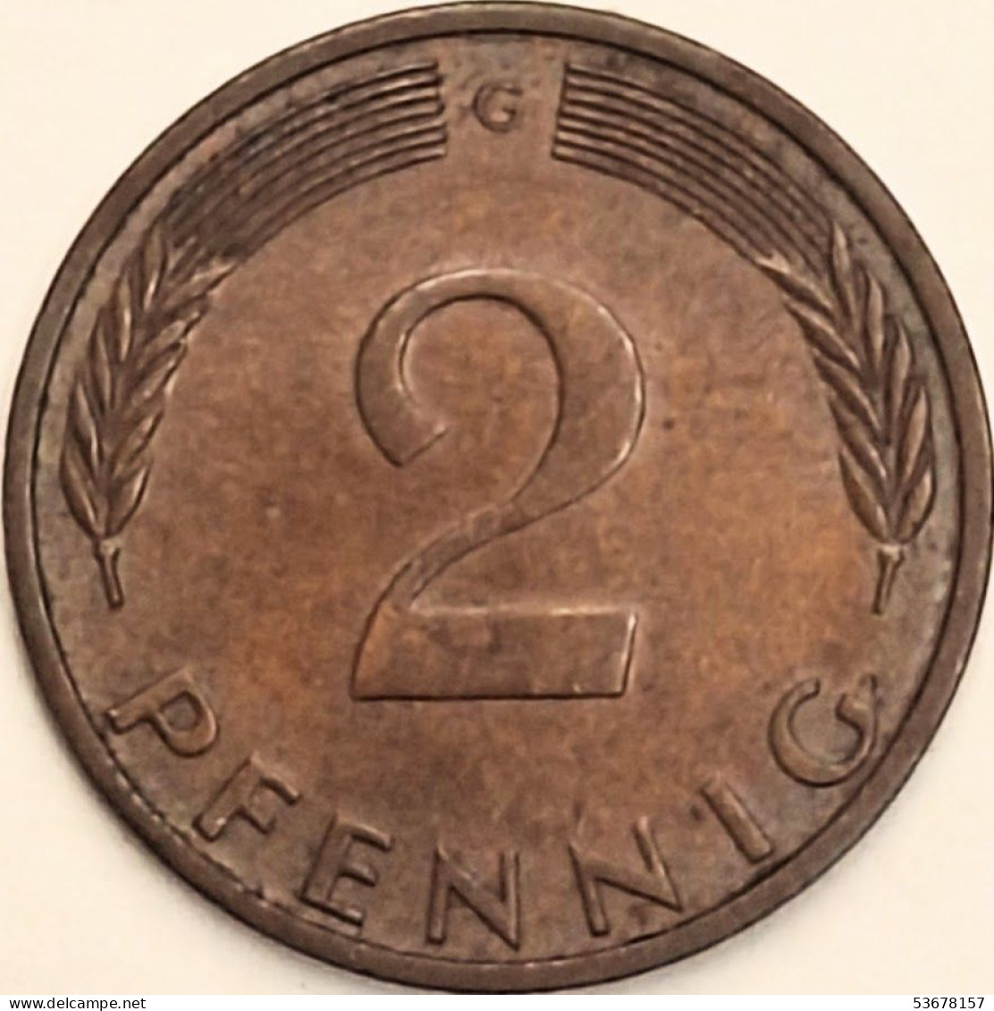 Germany Federal Republic - 2 Pfennig 1976 G, KM# 106a (#4529) - 2 Pfennig