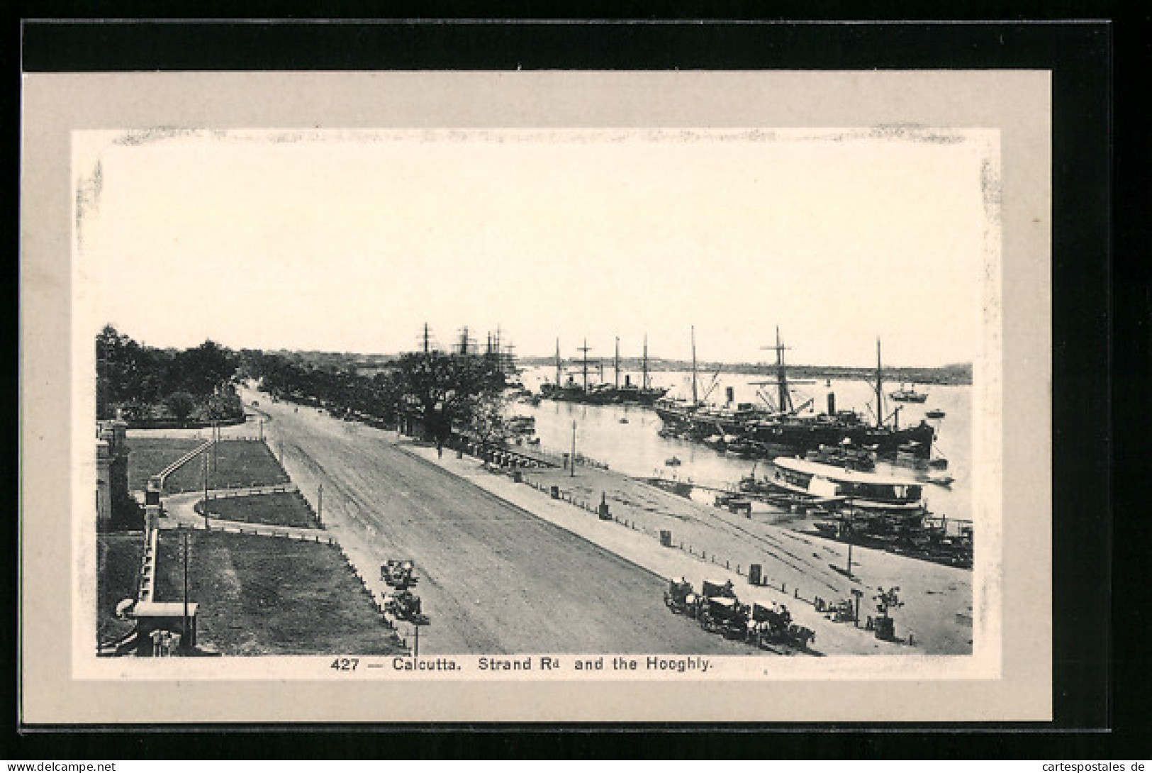 AK Calcutta, Strand Road And The Hooghly  - India