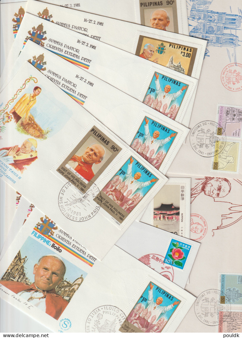 World Travels Of Pope John Paul II - 50 Covers. Postal Weight Approx 270 Gramms. Please Read Sales Conditions Un - Popes