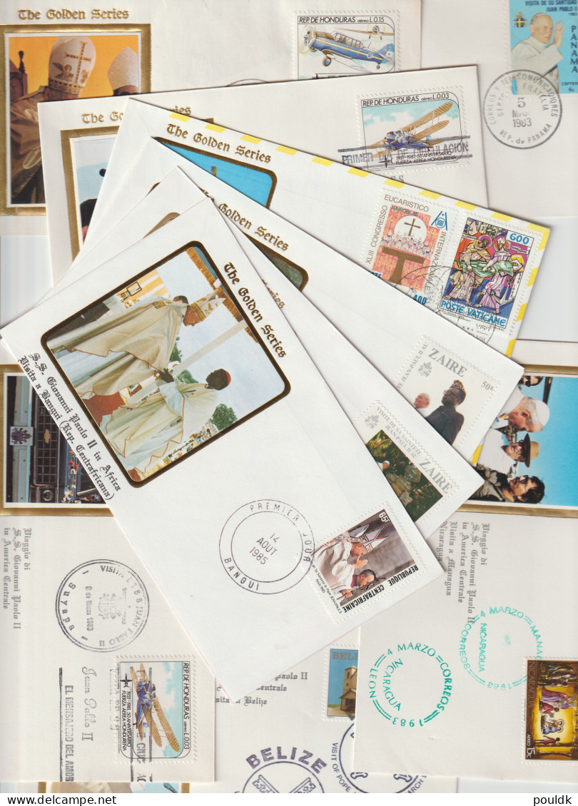 World Travels Of Pope John Paul II - 50 Covers. Postal Weight Approx 270 Gramms. Please Read Sales Conditions Un - Popes