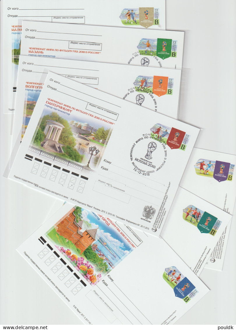 Russia 2018 FIFA World Cup Football - 13 FDC/postal Stationaries. Postal Weight 0,09 Kg. Please Read Sales Cond - 2018 – Russland