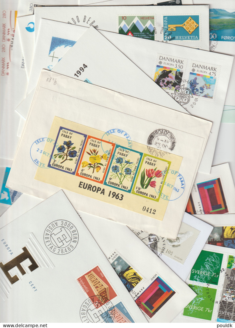 25 Covers With Europa CEPT As A Theme, Either Stamps Or Postmarks. Postal Weight 0,125 Kg. Please Read Sales - Collections