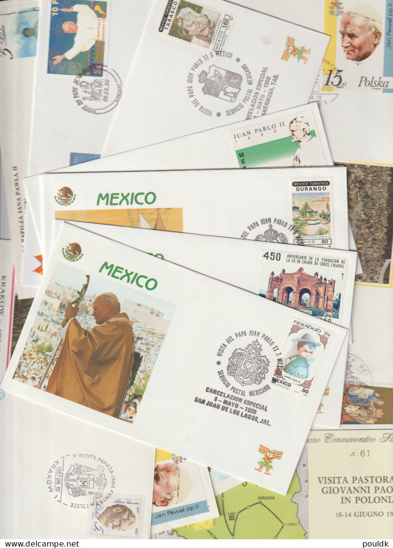 World Travels Of Pope John Paul II - 50 Covers. Postal Weight Approx 270 Gramms. Please Read Sales Conditions Un - Popes