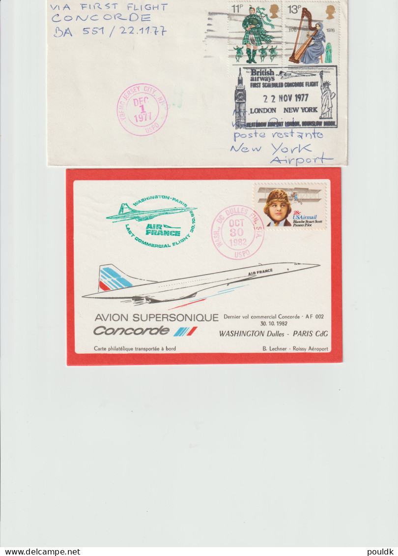 10 Concorde Covers, First Flights And Other Cover With Concorde Theme. Postal Weight Approx 120 Gramms. Please - Concorde