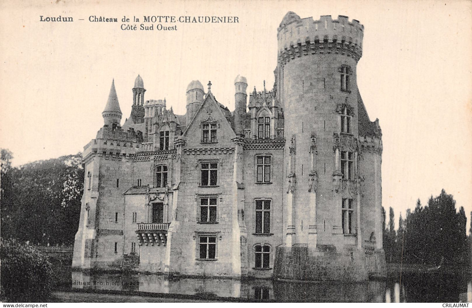 86-LOUDUN CHATEAU DE LA MOTTE CHAUDENIER-N°LP5124-B/0067 - Loudun