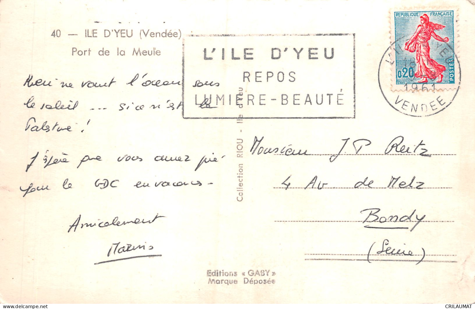 85-ILE D YEU-N°LP5124-A/0345 - Ile D'Yeu