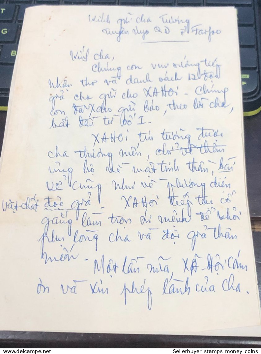 Soth Vietnam Letter-sent Mr Ngo Dinh Nhu -year-/1953 No-dia Chi- 1 Pcs Paper Very Rare - Historische Dokumente