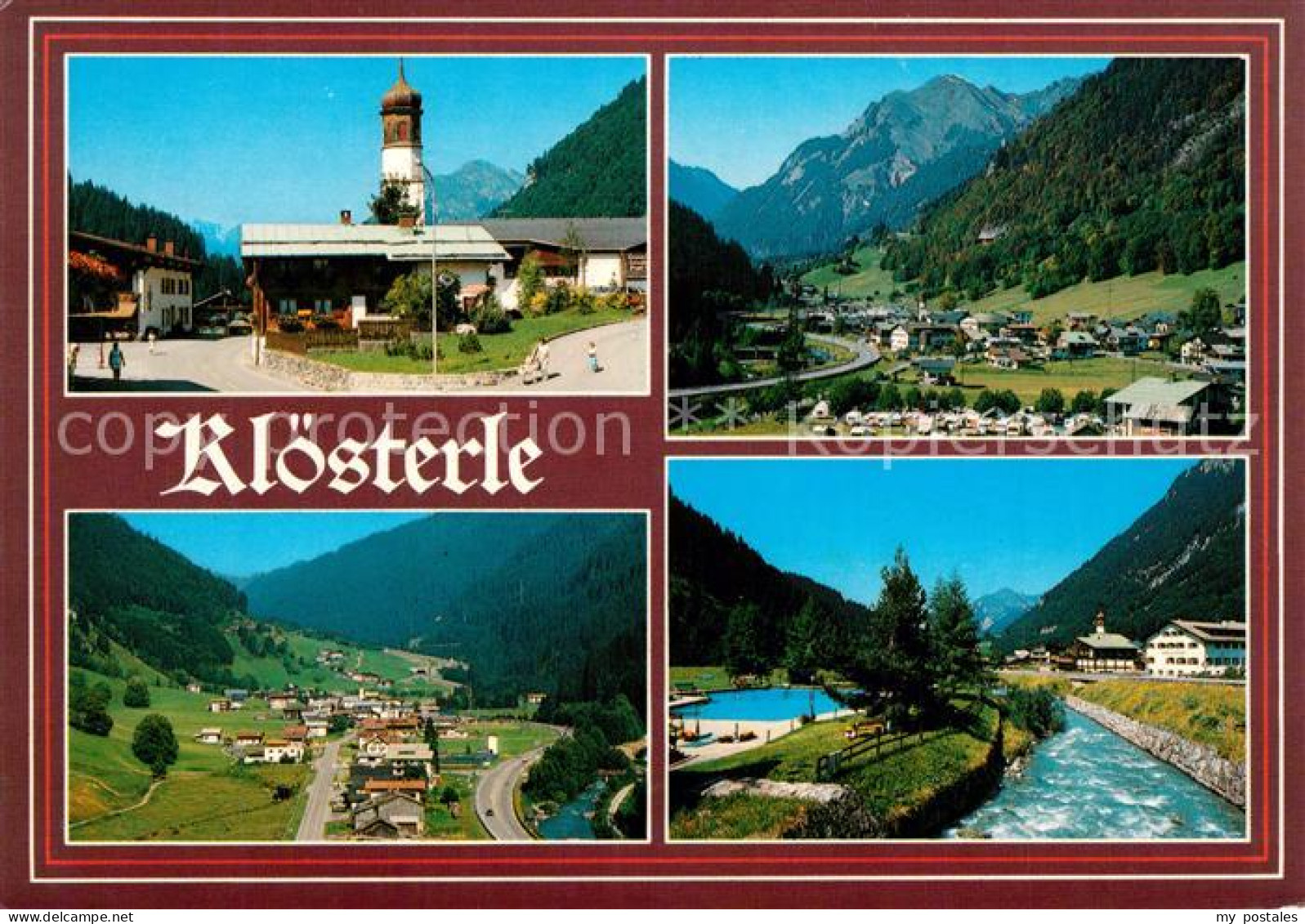 73316365 Kloesterle Vorarlberg Ortsmotiv Mit Kirche Partie Am Fluss Gesamtansich - Other & Unclassified