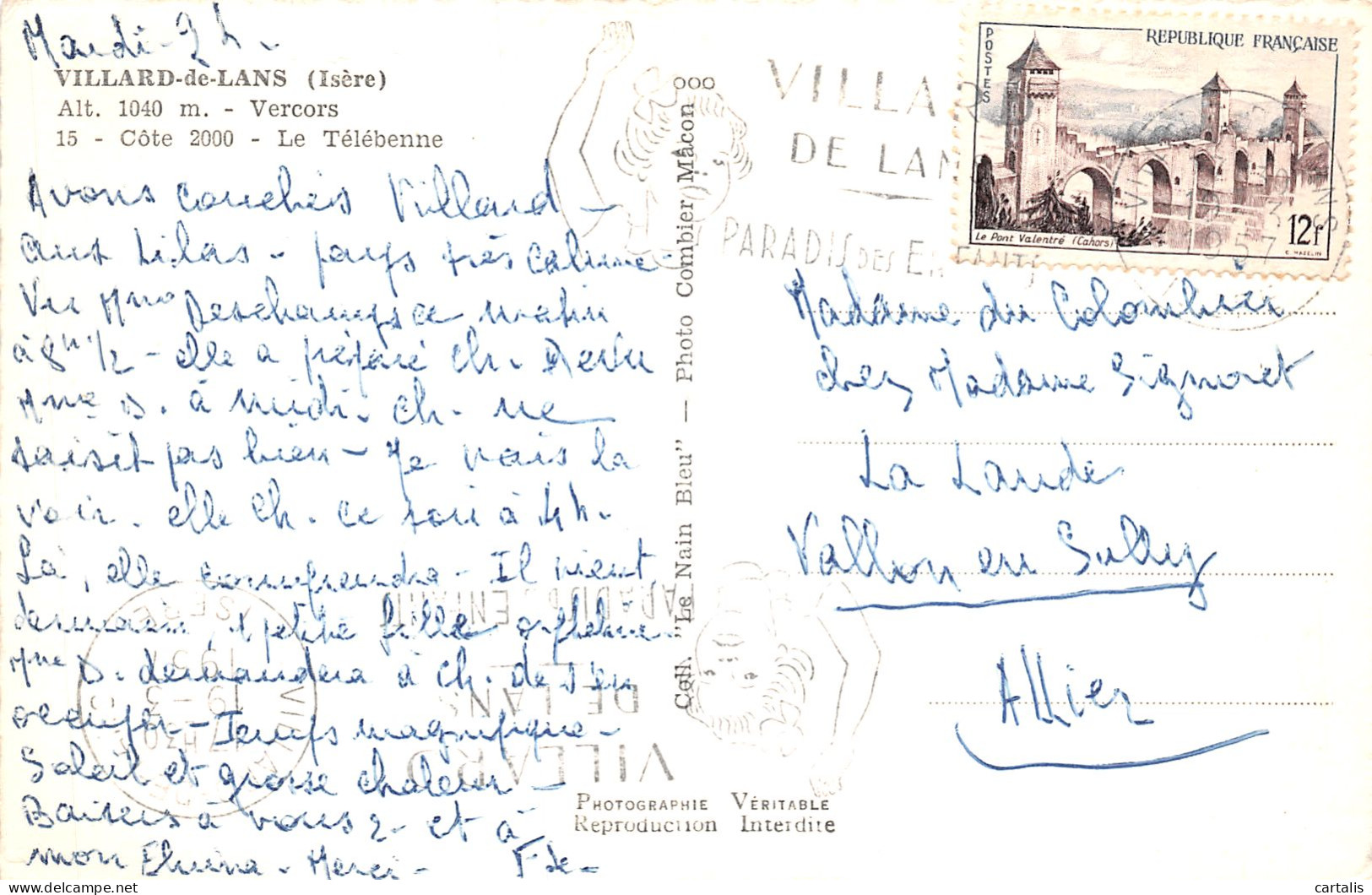 38-VILLARD DE LANS-N°C4115-E/0117 - Villard-de-Lans