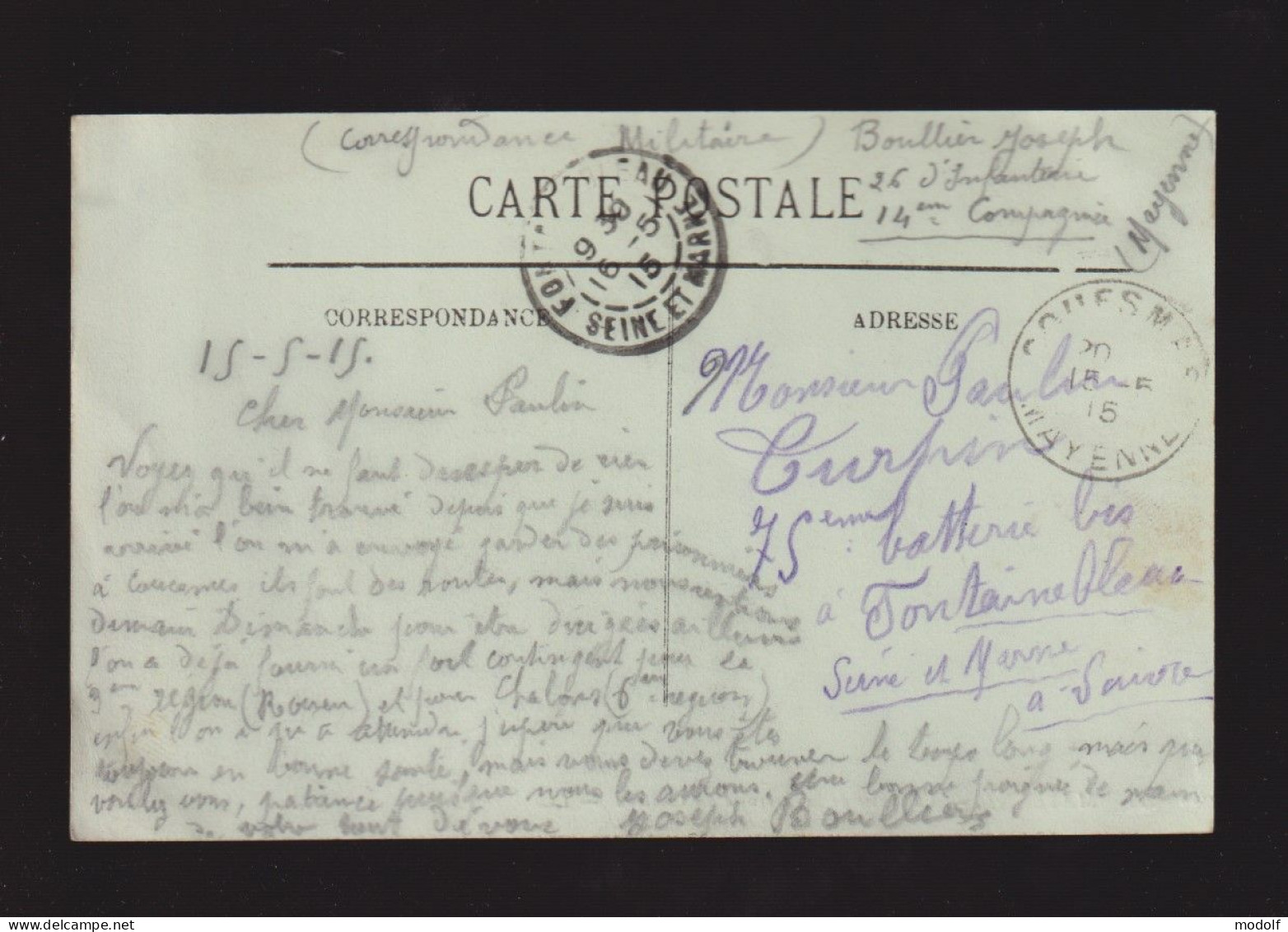 CPA - 53 - Mayenne - Vue Prise De La Terrasse Du Château - Animée - Circulée En 1915 - Mayenne